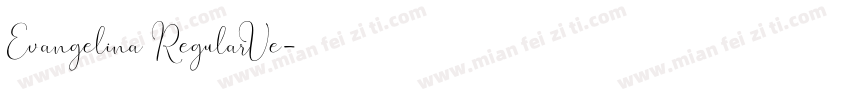 Evangelina RegularVe字体转换